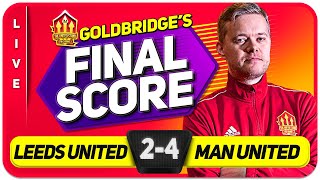 GOLDBRIDGE LEEDS 24 MANCHESTER UNITED Match Reaction [upl. by Snah]