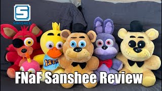 Fnaf 2021 Offical Sanshee restocks review Freddy Bonnie Chica Foxy and Golden Freddy [upl. by Alyel]