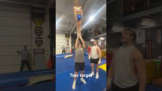 Toss target cheer cheertumbling cheerleading stunt cheersport sports shorts fyp [upl. by Acinorav]