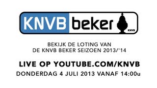 LIVESTREAM KNVB Beker 201314 Loting [upl. by Nilsoj]