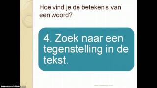 Woordenschat woordbetekenissen vinden in een tekst [upl. by Jerrilee]