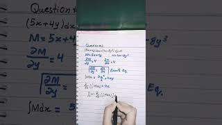 exact differential equations 24 question 3 Dennis g zill shorts [upl. by Casie]