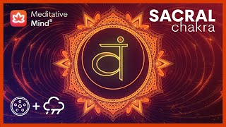 SACRAL CHAKRA Meditation  Rain  Hang Drum  Expand Creativity  Emotional Balance  Sexual Healing [upl. by Semyaj]