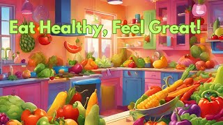 Healthy Food Feeling Great  Fun Song for Kids About Eating Healthy [upl. by Hurless182]