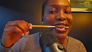 ASMR Pencil Noms  Nibbling Mouth Sounds [upl. by Seamus]