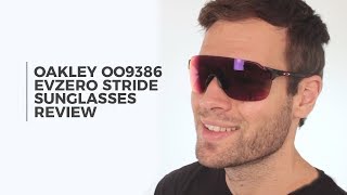 Oakley OO9386 EVZERO STRIDE Sunglasses Review  VisionDirect [upl. by Gorton]