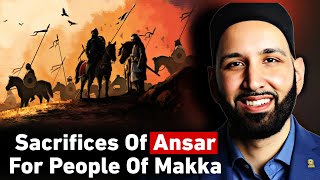 Sacrifices Of Ansar For The People Of Makka  Dr Omar Suleiman  Emotional Clip [upl. by Nichy]