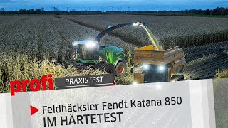 Im Härtetest Feldhäcksler Fendt Katana 850  profi Praxistest [upl. by Ardisj]