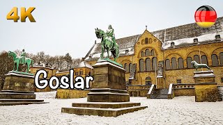 Goslar Germany in winter Walking Tour 4K 60fps HDR goslar [upl. by Siffre239]