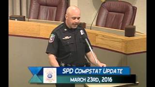 SPD Compstat Meeting March 23rd 2016 [upl. by Sturrock]