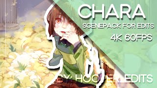 Undertale  Chara Scenepack for Edits  4K 60FPS [upl. by Annaiek325]