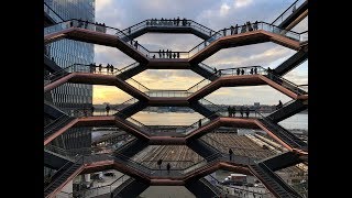 ⁴ᴷ⁶⁰ Walking NYC  The Vessel at Hudson Yards [upl. by Nitz]