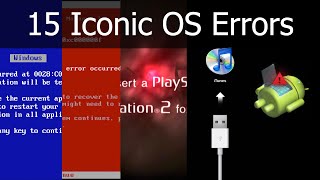 15 Iconic OS Error Screens [upl. by Jer614]