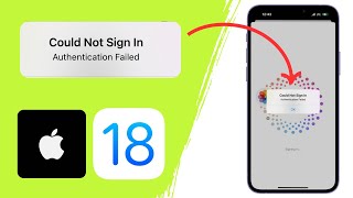 How to Fix Could Not Sign In Authentication Failed On iPhone [upl. by Gasser]