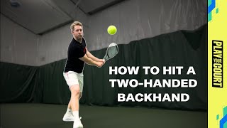 Tennis Lesson 5 Steps To Turn Your TwoHanded Backhand Into A Weapon [upl. by Esinyl]