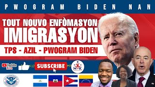 TOUT NOUVO DETAY SOU IMMIGRATON AVEK PROGRAM BIDEN  TPS  AZIL  CBP ONE  REZIDANS [upl. by Lia792]