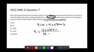 2022 AMC 8 problem 7 solution [upl. by Gayler817]