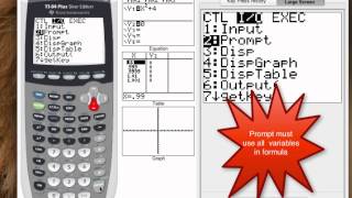 TI84 Tutorial Programming [upl. by Attirb]