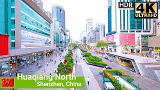 🇨🇳 4K  Walking Tour of Huaqiang North Shenzhens Tech Hub  4K Ultra HD [upl. by Elok339]