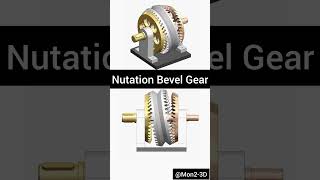 Nutation Bevel Gear mechanical mechanism solidworks 3ddesign cad shorts [upl. by Ethel]