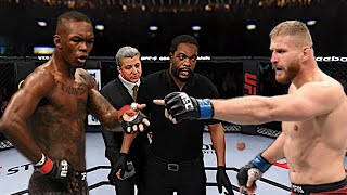 Israel Adesanya vs Jan Blachowicz Middleweight Title Fight  UFC 4 [upl. by Nalyt446]