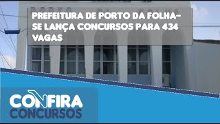 Concurso Prefeitura de Porto da FolhaSE 2024 Edital publicado [upl. by Westleigh]