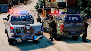 CONFRONTO CIPE CAATINGA  CIPE CENTRAL PMBA  GTA 5 POLICIAL [upl. by Carothers]