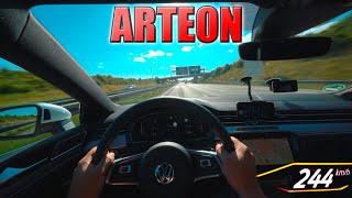 2020 VW Arteon 272 RLine pushing on German Autobahn ✔ [upl. by Hamal]