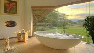 Douche music Bathtub in garden Relaxing Music For Shower [upl. by Gudrun]