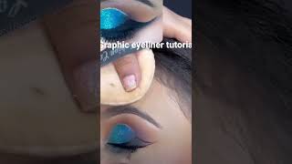 Graphic eyeliner tutorial eyemakeup eyeliner viralvideo mekuptutorial [upl. by Nerb]