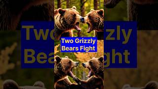 Grizzly Bear Fight at Katmai National Park shorts grizzlybear animals [upl. by Ennovyhs]