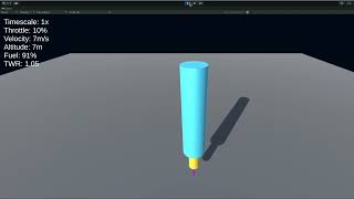 Unity rocket gimbaled thrust test [upl. by Illoh]