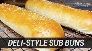 Homemade RestaurantQuality Sub Buns that Dont Suck Making BIG amp Soft Hoagie Rolls from Scratch [upl. by Nioe]