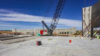 Edge 470 Time Lapse Videos of Tilt Up Concrete Construction Colorado CO [upl. by Irb]