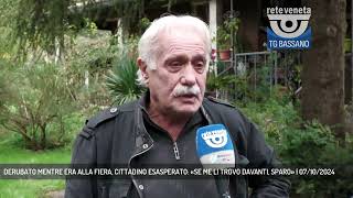 DERUBATO MENTRE ERA ALLA FIERA CITTADINO ESASPERATO «SE ME LI TROVO DAVANTI SPARO»  07102024 [upl. by Josias]