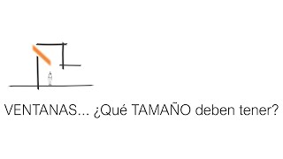 VENTANAS ¿Qué TAMAÑO deben tener [upl. by Rezzani489]