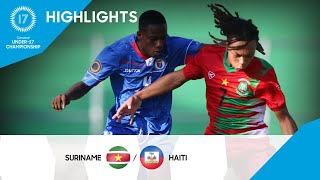 Concacaf Under17 Championship 2023 Highlights  Suriname v Haiti [upl. by Amirak367]