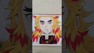 RENGOKU 🔥demonslayer rengokukyojuro anime drawing [upl. by Eltsyrk537]