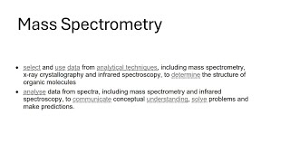 Mass Spectrometry Analytical Techniques P2 [upl. by Epifano254]