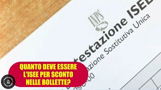 Sconto sulle bollette  quanto deve essere lISEE [upl. by Skill668]