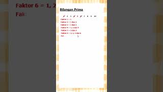 Bilangan Prima  KPK dan FPB shorts shortvideo fpb fpbdankpk matematika [upl. by Hersh715]