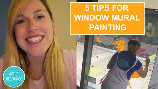 How to paint a window mural Tips Tricks and Supplies [upl. by Aniarrol]