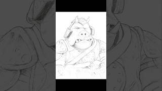 Gamorrean Guard WIP drawing starwars jabba jabbathehutt returnofthejedi drawing portrait [upl. by Irek]