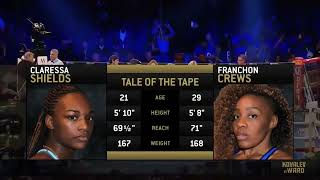 HIGHLIGHTS  Claressa Shields vs Franchon CrewsDezurn [upl. by Eelsnia]