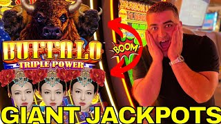 Winning EPIC JACKPOTS On High Limit Slot Machines At Casino [upl. by Teage]