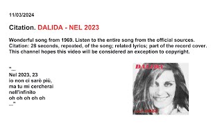 000383 Citation DALIDA  NEL 2023 [upl. by Eldnar]