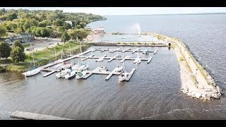 Flight over Temiskaming Shores Haileybury Ontario Canada 2017 4K [upl. by Rochell]