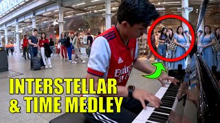 Stopping Girls Playing Hans Zimmer Interstellar amp Time Piano in Public Piano  Cole Lam [upl. by Wheelwright]