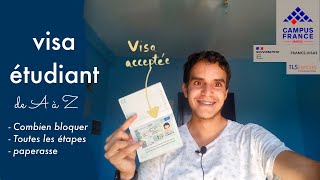 new procédure visa étudiant en France de A à Z  فيزا فرنسا [upl. by Wat]