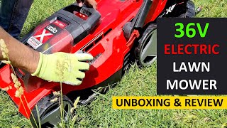 Ozito Lawn Mower 36v  Unboxing amp Review [upl. by Antonio]